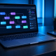 Workflow no-code IA sur laptop — automatisation marketing sans code 2026